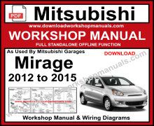Mitsubishi Mirage Workshop Service Repair Manual